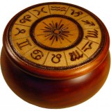 round-brown-wooden-box-with-the-zodiac-symbols-